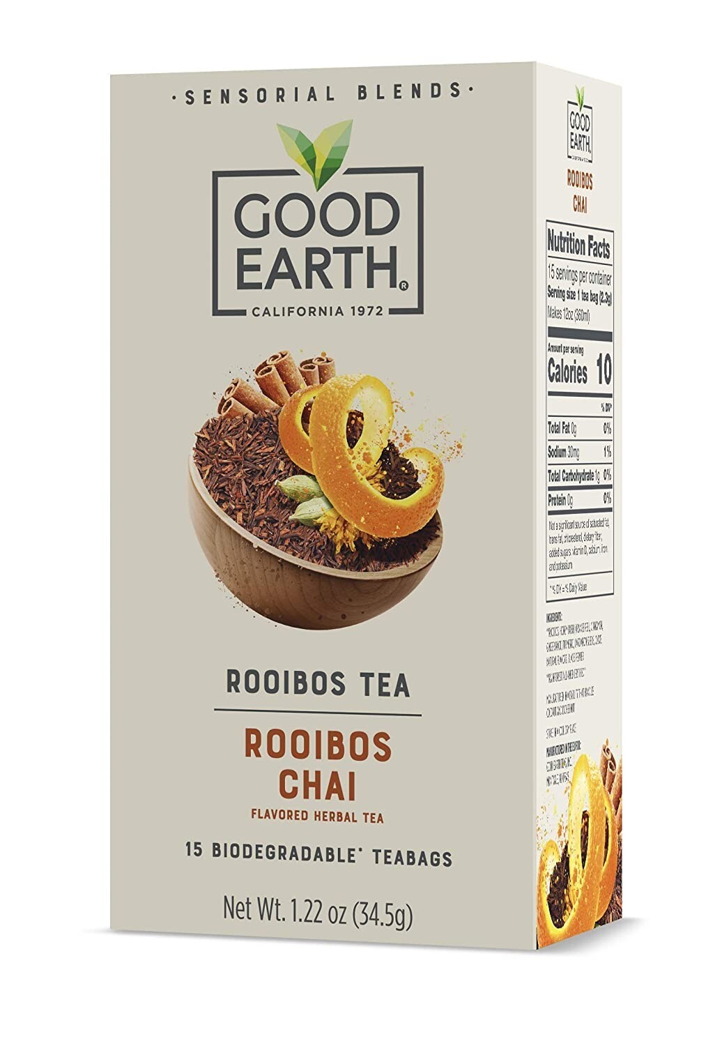 Lot 30 Bag Good Earth Rooibos Chai Warm Brew Tea Instant Father Gift FreeShip