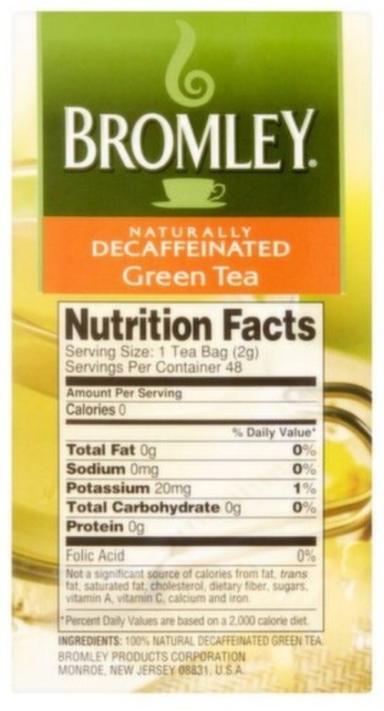 Bromley Decaffeinated Green Tea 3 Pack