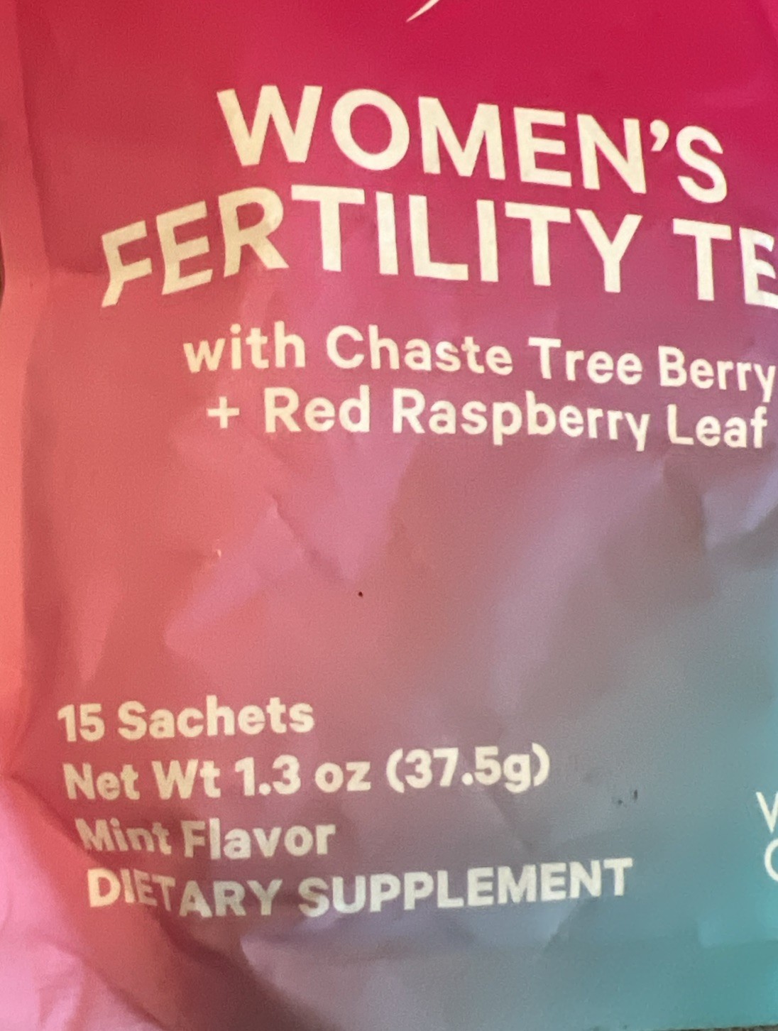 Pink Stork Organic Fertility Tea With Chaste Tree Berry + Red Raspberry Leaf