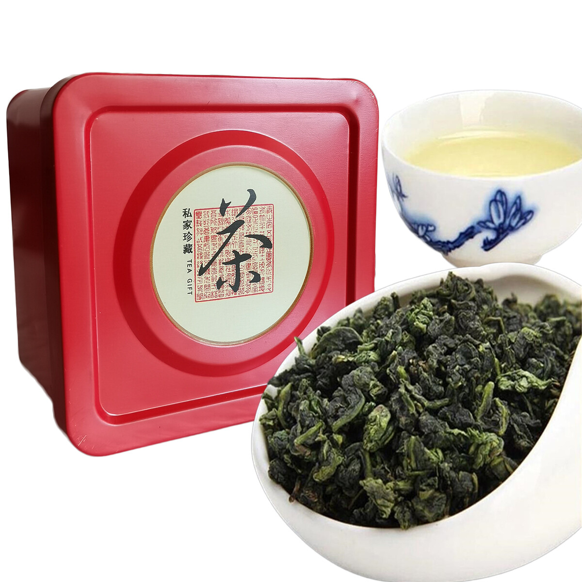 10 Pk Tie Guan Yin Green Tea Anxi Oolong Tea Iron Cans Gift Pack