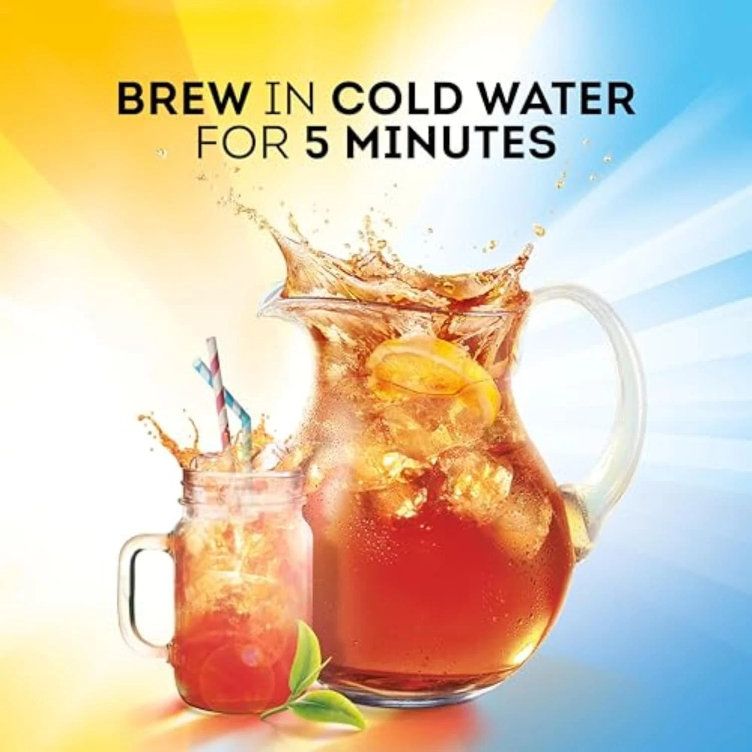 Lipton Decaf Cold Brew Iced Tea Bags, Family Size Zero Calories, Easy-To-Make wi