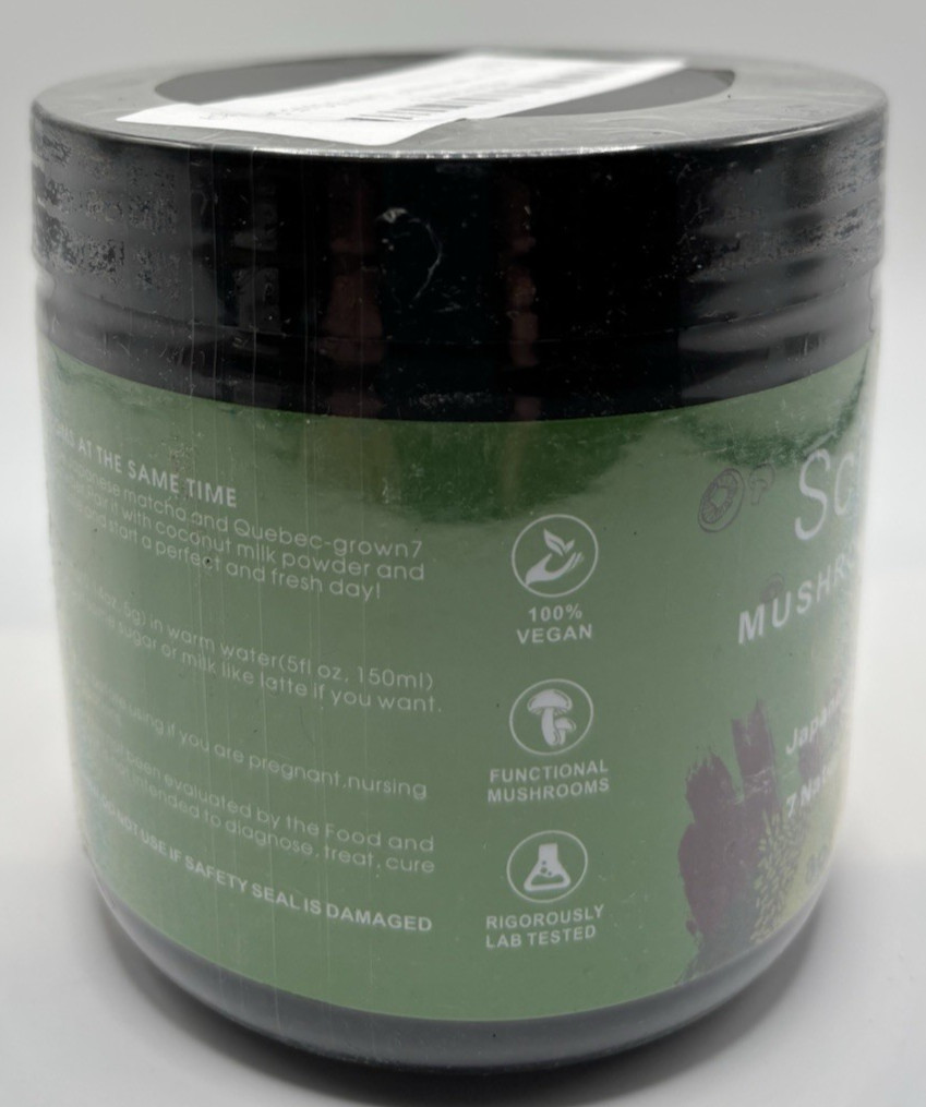 Mushroom Matcha Powder 7 Natural Mushrooms Japanese Ceremonial Matcha Exp 8/26
