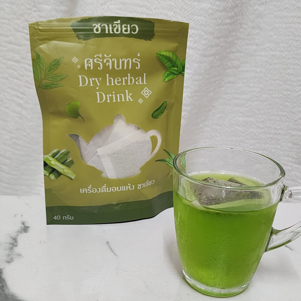 Gift set Srichand Green Tea, Thai Tea, Black Coffee, Herbal Tea, 1 set 3 bag.