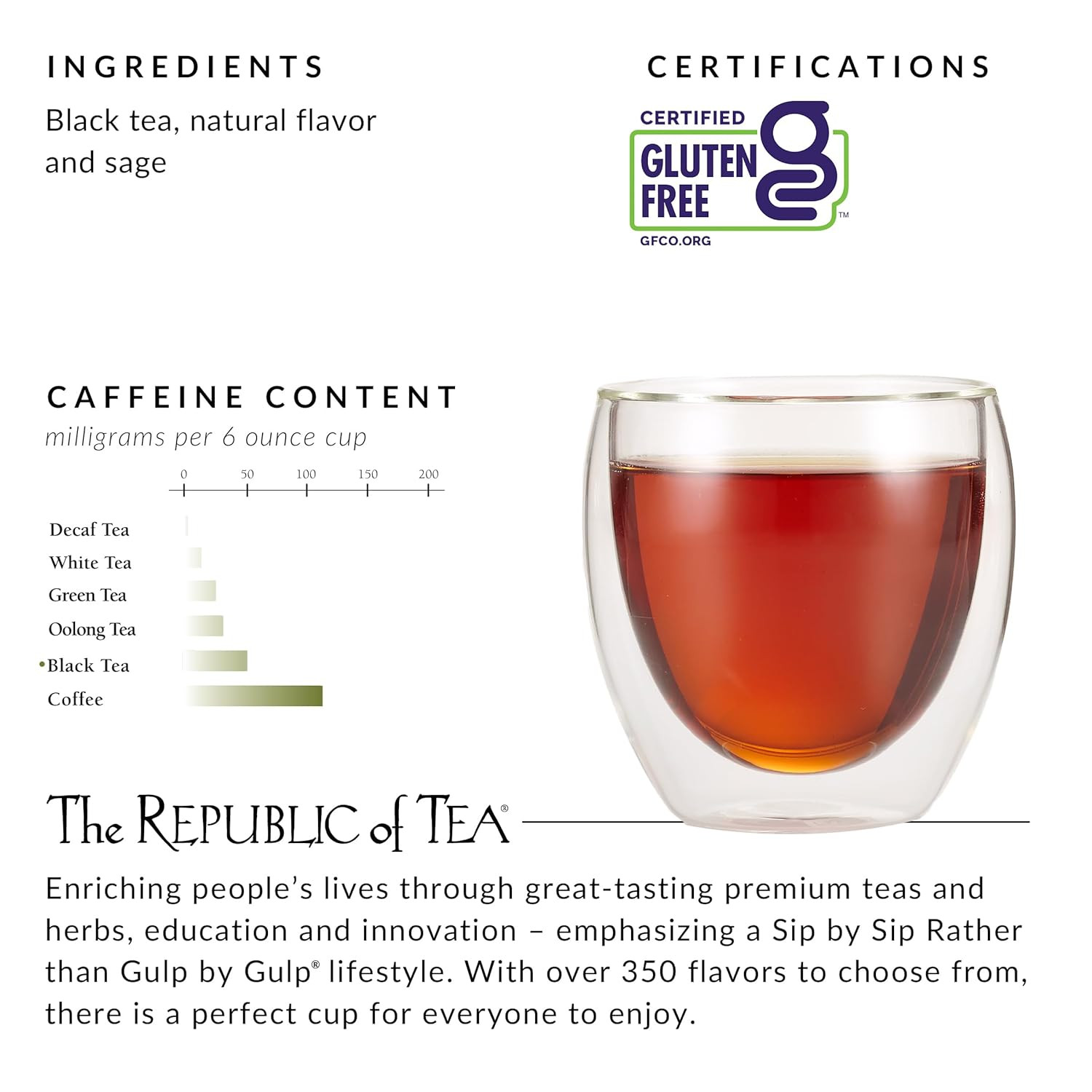 – Blackberry Sage Black Tea | 50 Tea Bags, Gourmet Black Tea