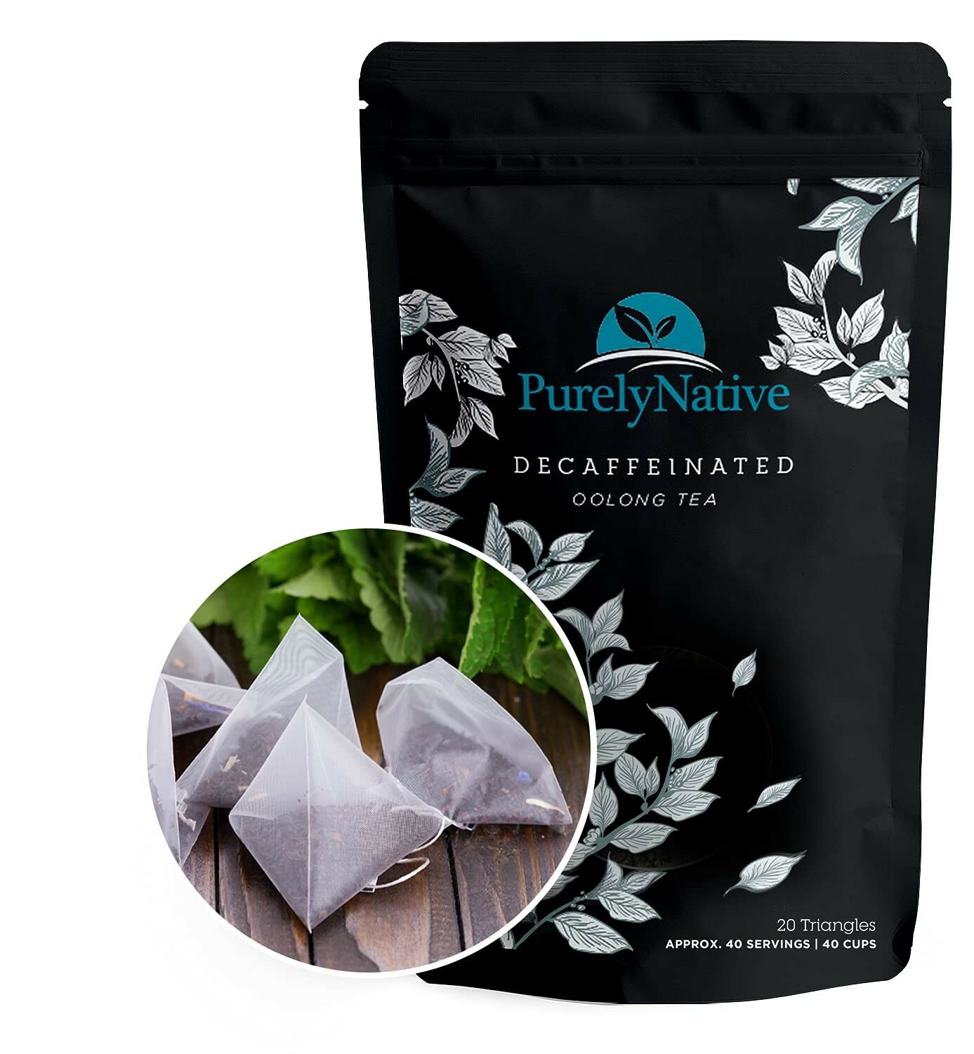 Decaffeinated Oolong Tea Bags, Great For Caffeine Free Hot or Iced Brew