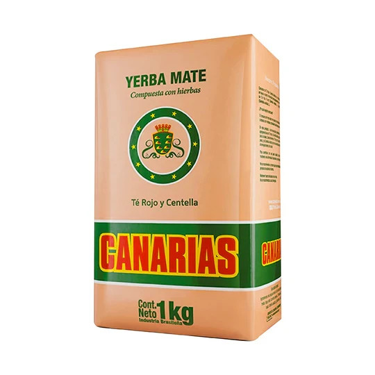 Yerba – canarias – Te Rojo y Centella – x 1 Kilo – Pack x 2