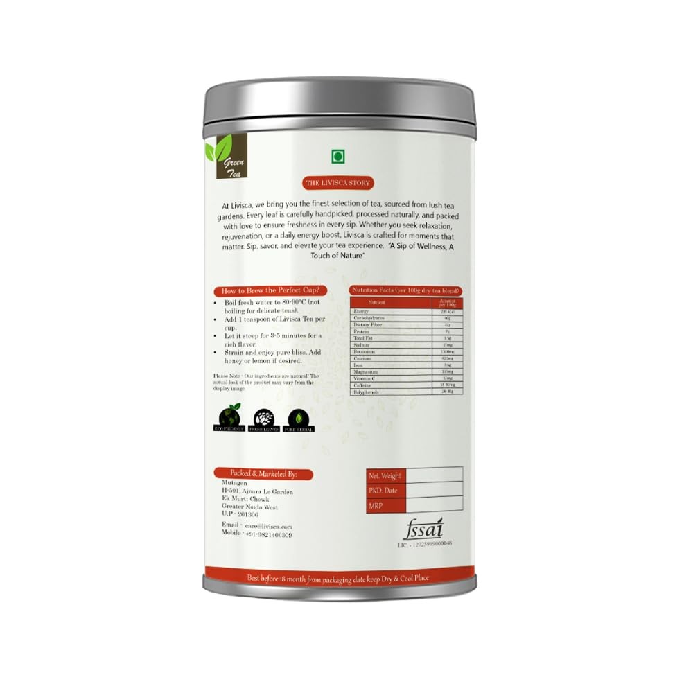 Livisca Anti-Anxiety & Stress Relief Tea | Ashwagandha, Chamomile, Lavender