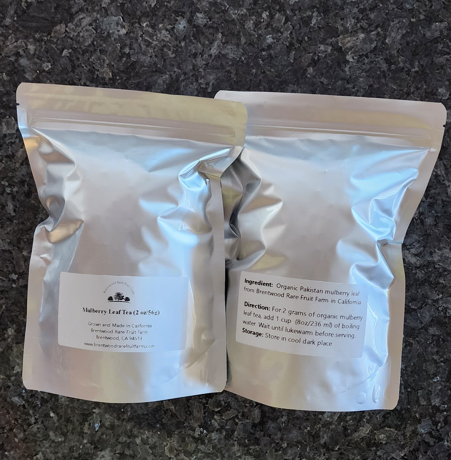 Mulberry Leaf Tea (4oz/113g) Grown Made Packed in Brentwood Rare Fruit Farm, CA