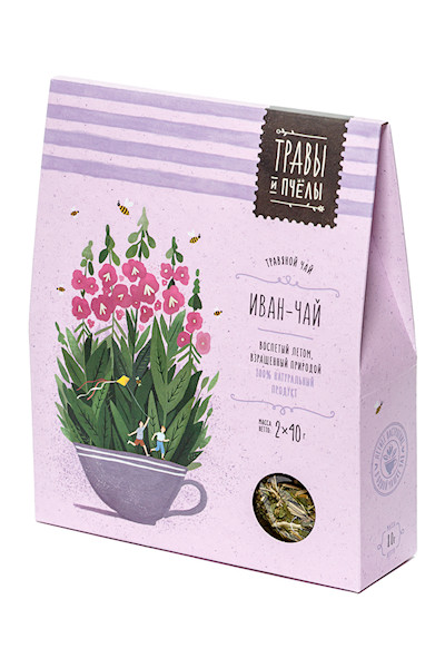 Травы и Пчелы ИВАН-ЧАЙ Herbs & Bees Herbal Tea IVAN-CHAI Loose80g BLOOMING SALLY