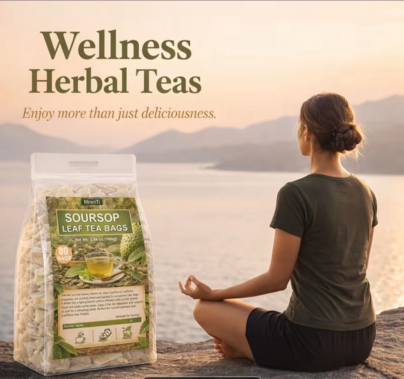 Soursop Leaf Tea Bags Herbal Hand-Made 160 Bags 160g