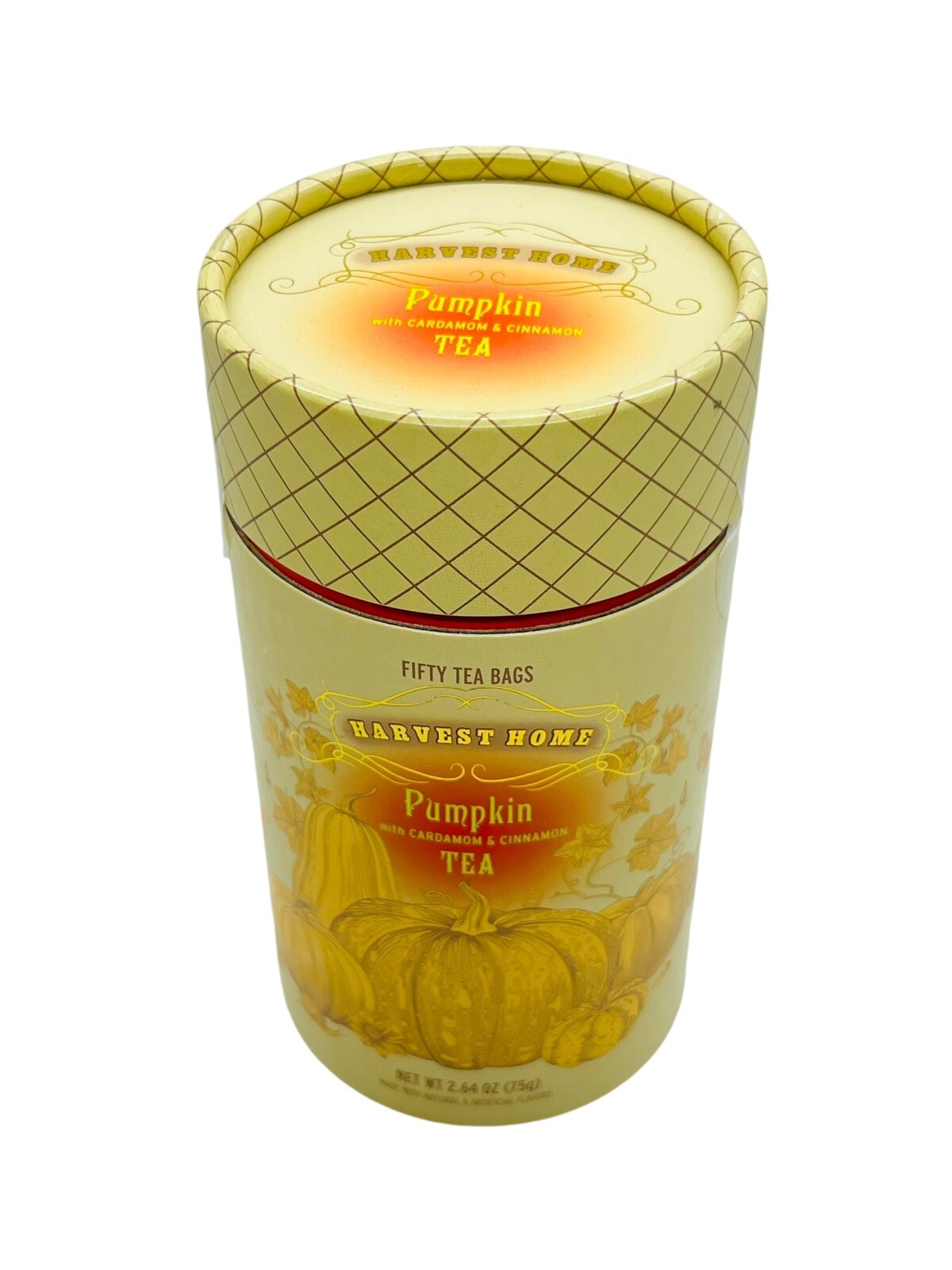Harvest Home Pumpkin Black Tea with Cardamom & Cinnamon 50 Bags Seasonal Fall