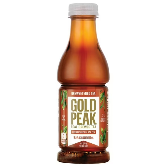 Gold Peak Unsweetened Tea 16.9 Fluid Ounce (Pack of 18)