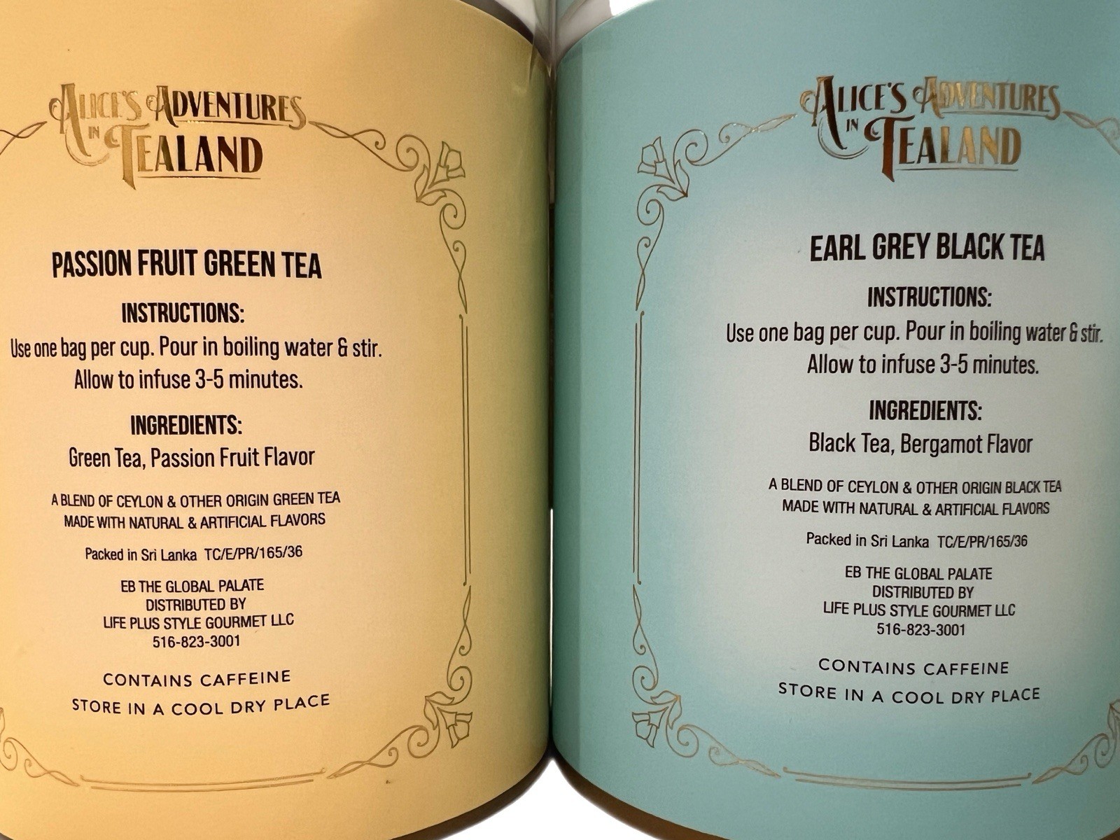 Alice in Tealand Tea Passion Fruit Earl Grey Honey Lavender Chamomile Gift set