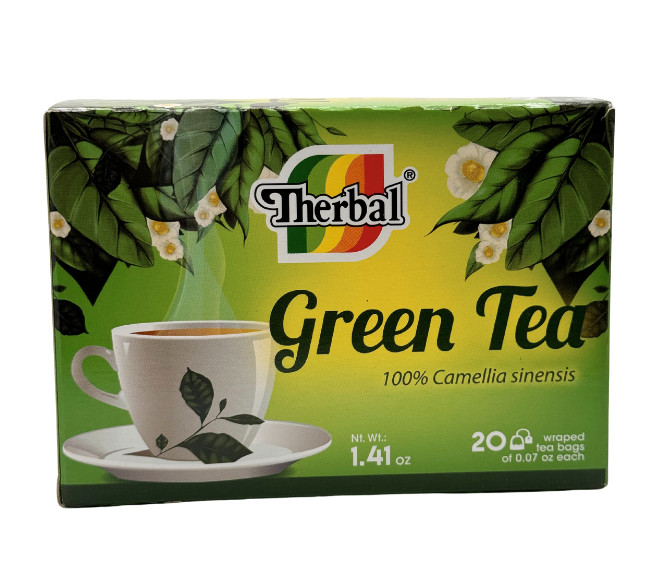 Therbal Green Tea Infusion Herbs Te Verde Te Instantaneo 20 tea bags