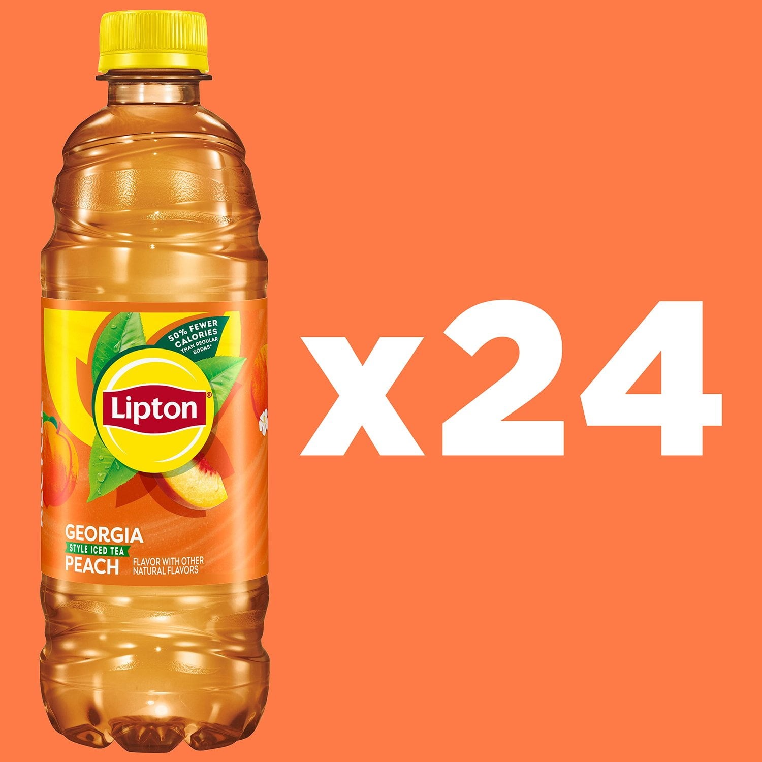 24 BOTTLES – Lipton Peach Iced Tea 16.9 fl oz FRESH!! FAST SHIP!!