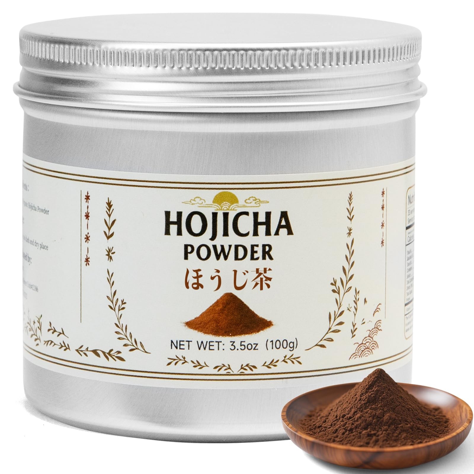 Hojicha Powder 3.5oz – Authentic Japanese Roasted Green Tea for Drinks Baking