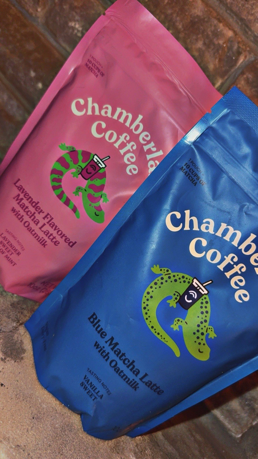 Chamberlain Coffee Blue Matcha Latte With Oat Milk 10oz Pouch Vegan Dairy Free
