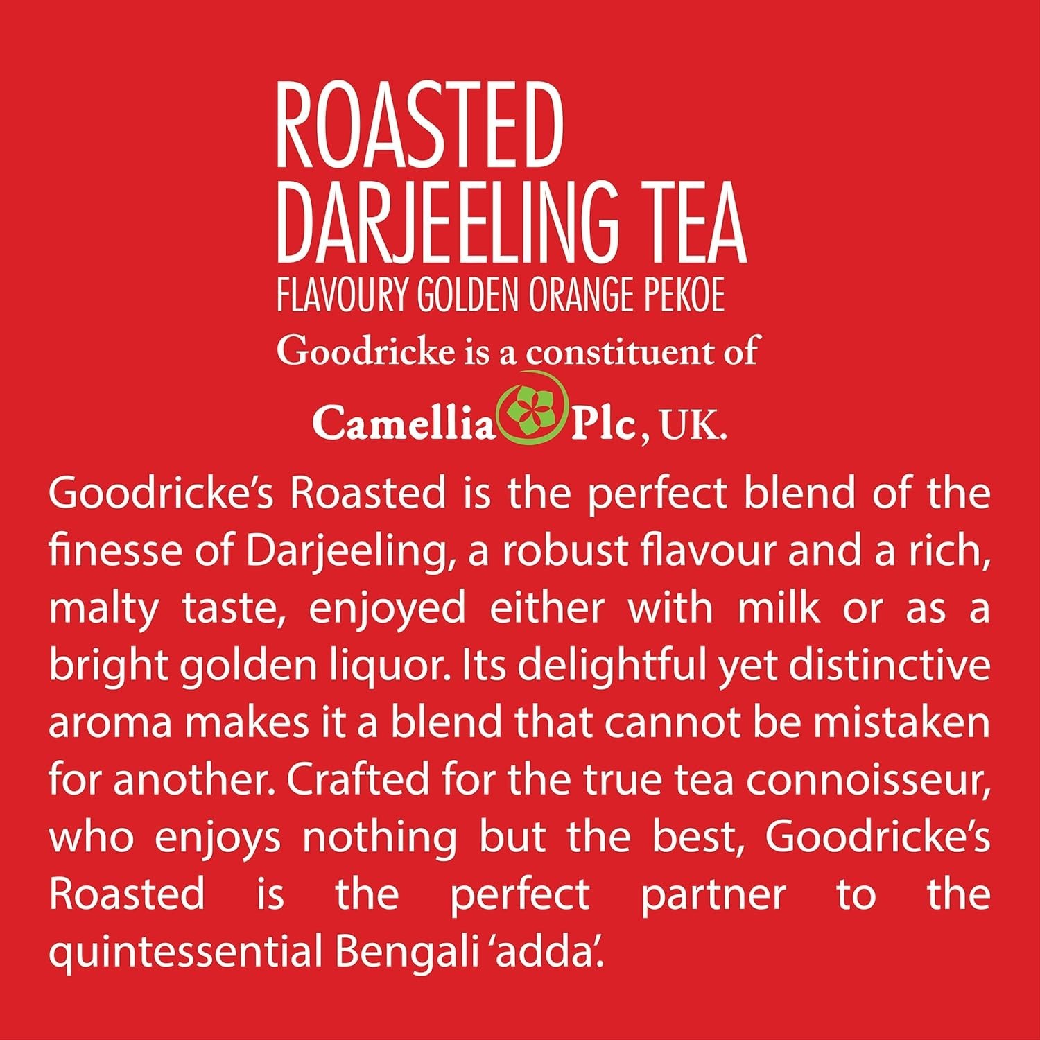 GOODRICKE Roasted Darjeeling Tea Bags – 25 TeaBags (Pack of 2) Premium Black Tea