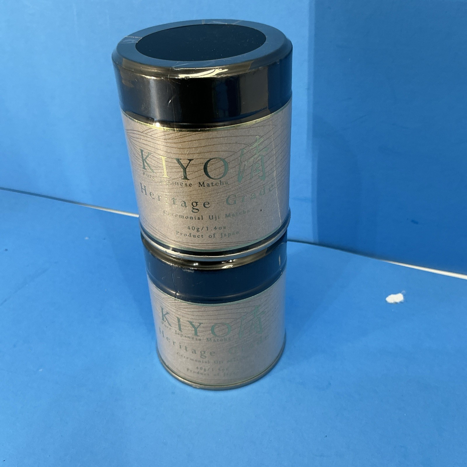 2-Pack Kiyo Matcha Heritage Grade Densho Ceremonial Uji Matcha 1.4oz