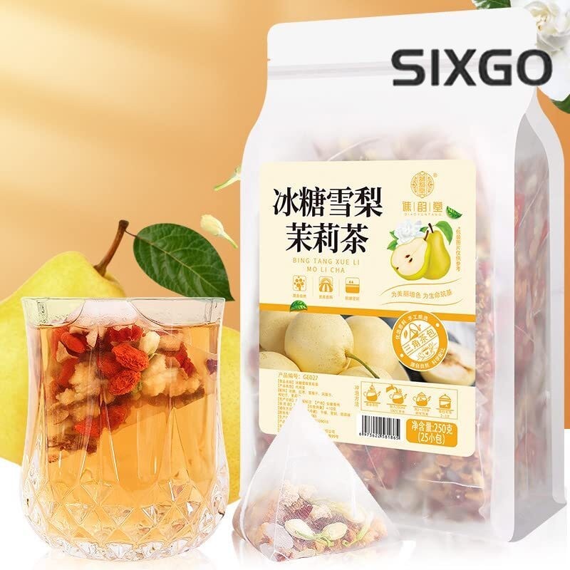 Fruit Tea Rock Sugar Snow Pear Jasmine Tea Fruit Tea Blend 250g (10gx25 packs)