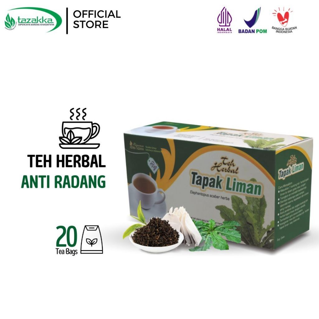 3x tapak liman herbal tea bags 3x40g (120g total) aroma ritual heritage