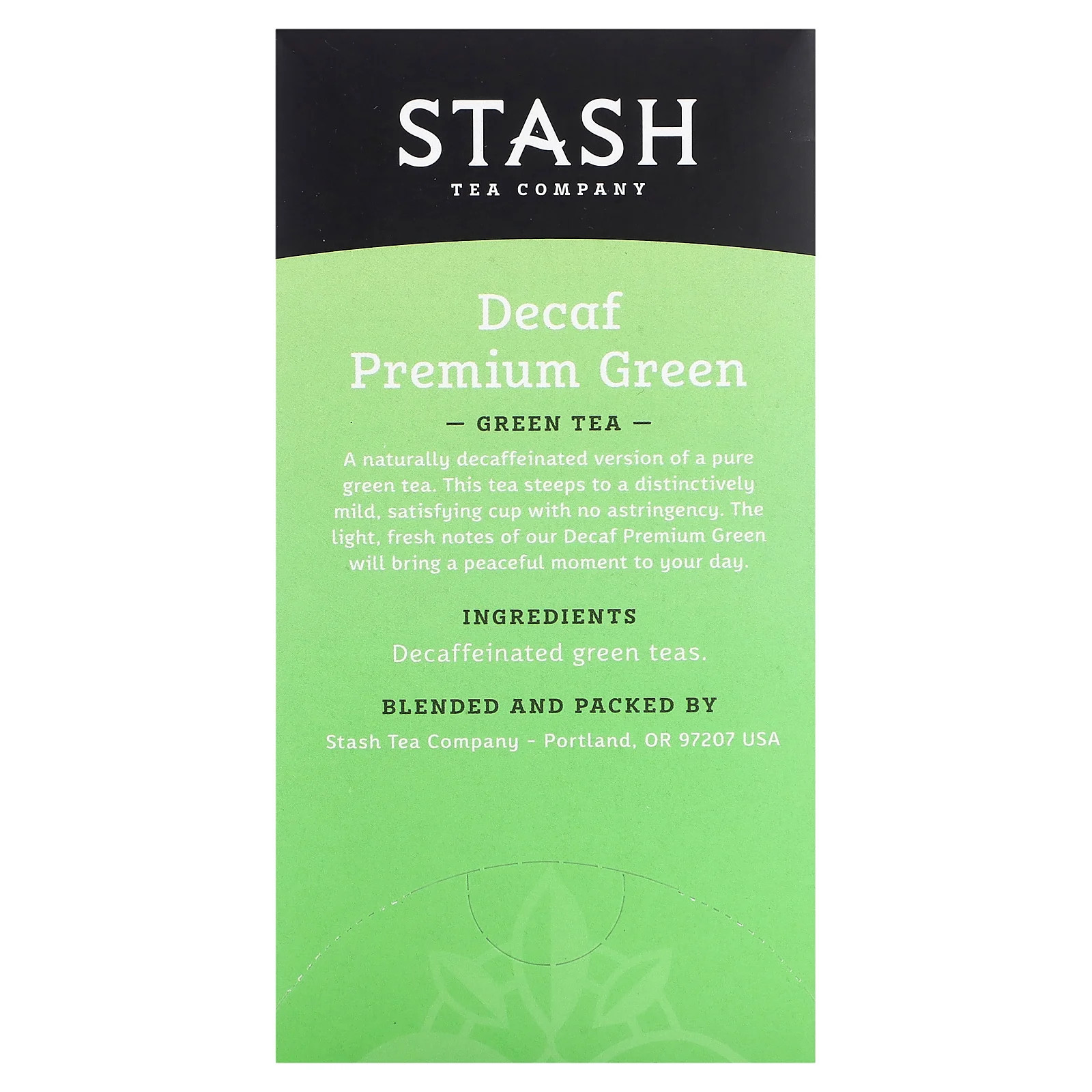 Premium Green Tea, Decaf , 18 Tea Bags, 1.1 oz (33 g)