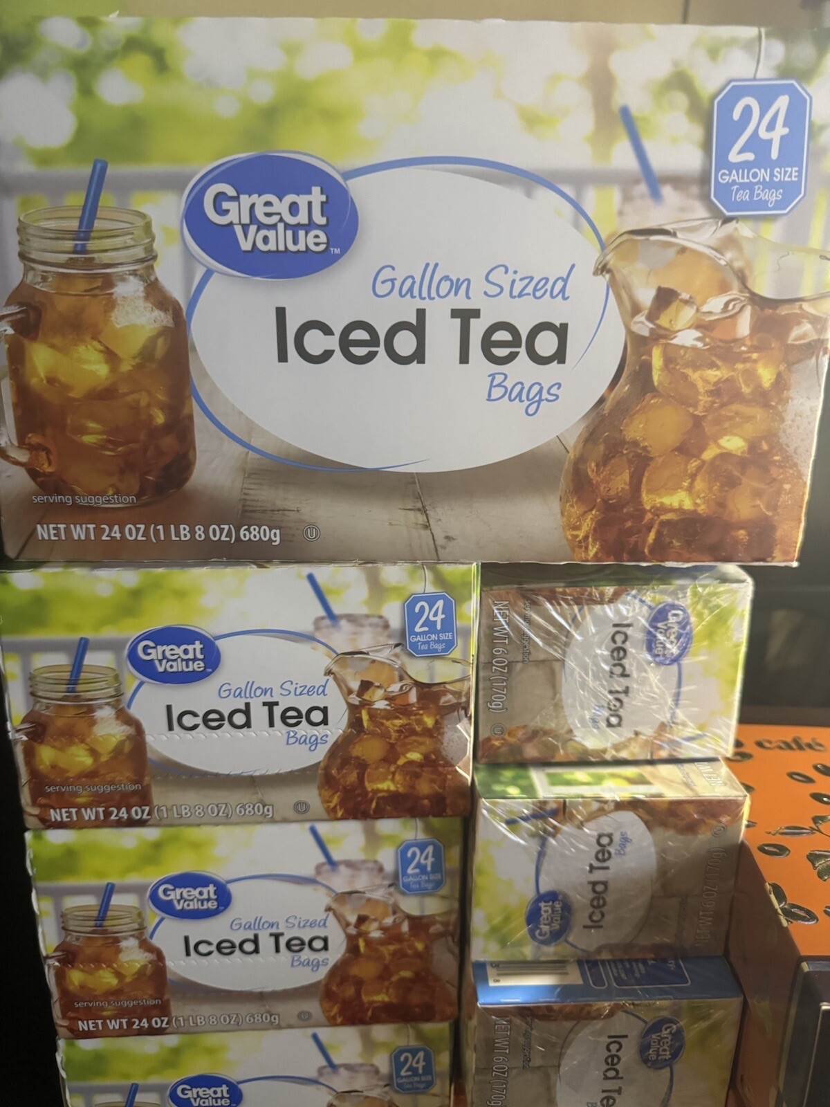 Great Value Decaffeinated Iced Tea, Tea Bags, 48 Ct,New