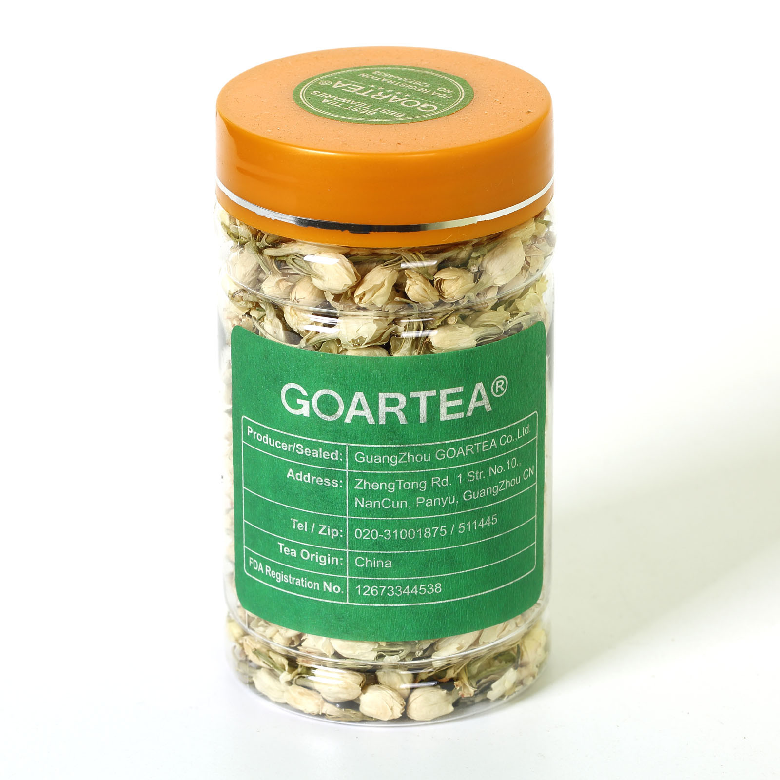 GOARTEA 40g Jasmine Flower Floral Dried Bud Herbal Tea Natural Fragrance Bottled