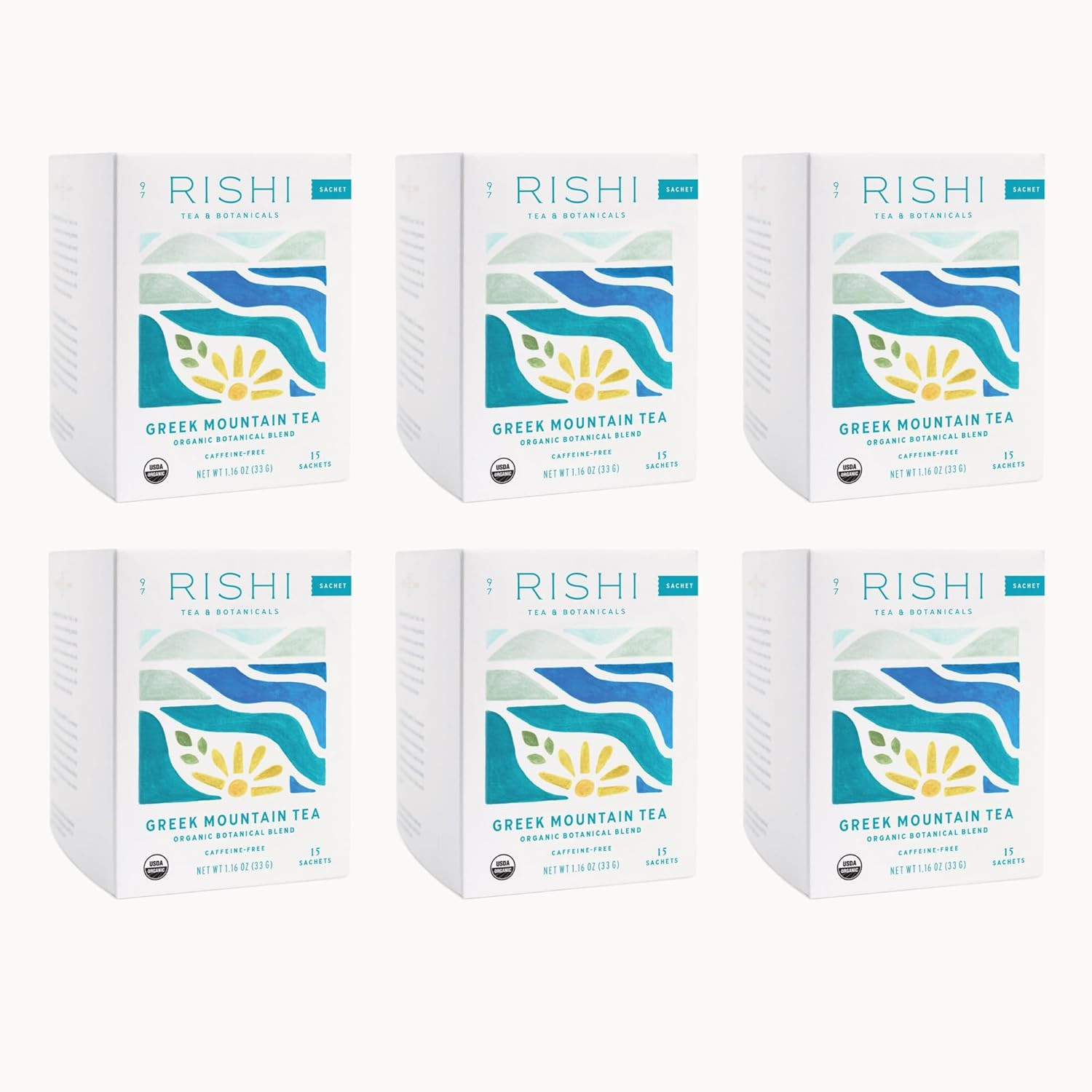 Organic Greek Mountain Herbal Tea – Caffeine Free Sachets by