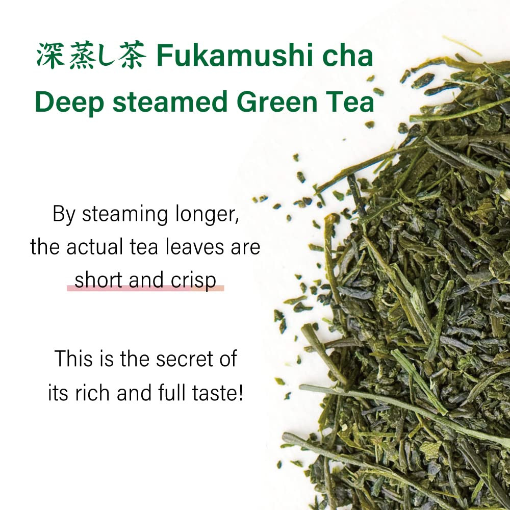 Fukamushi Sencha Green Tea 180G/ 6.3Oz Loose Leaf [Value Pack] from Kakegawa Shi