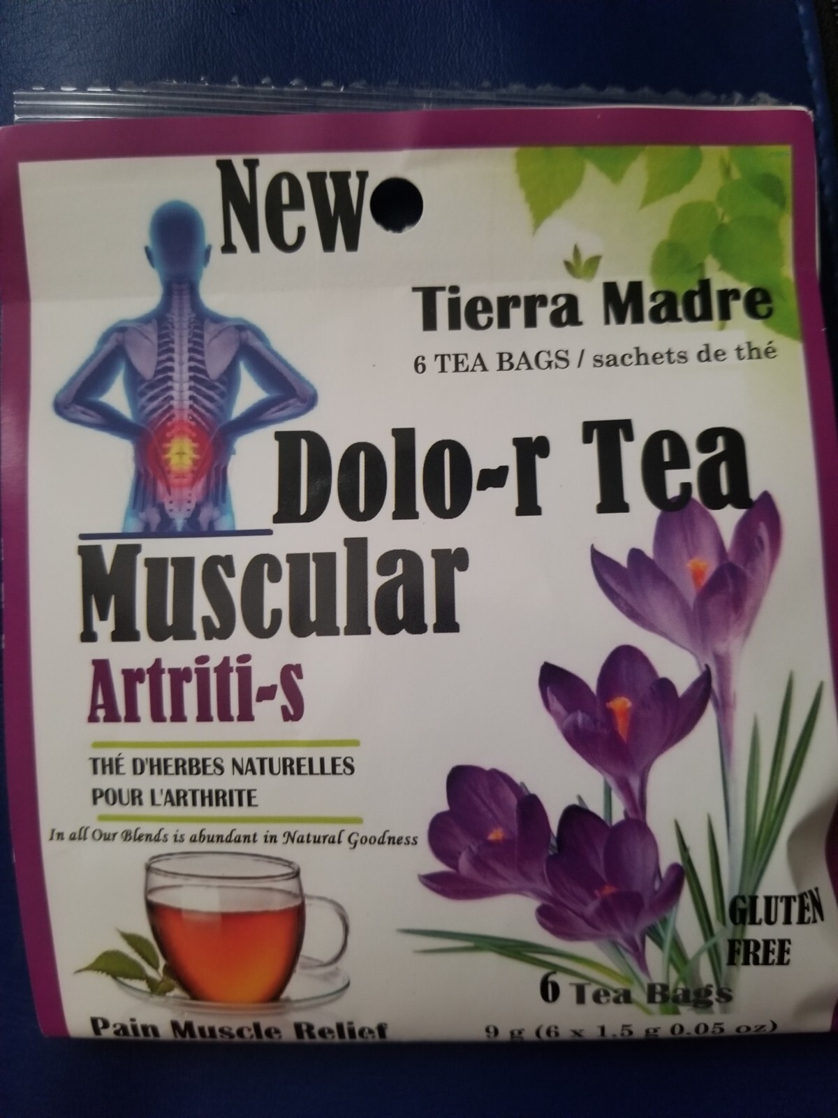 Tierra Madre,Dolor Tea,Muscular Artriti-s,Herbal Supplement (24 tea bags)