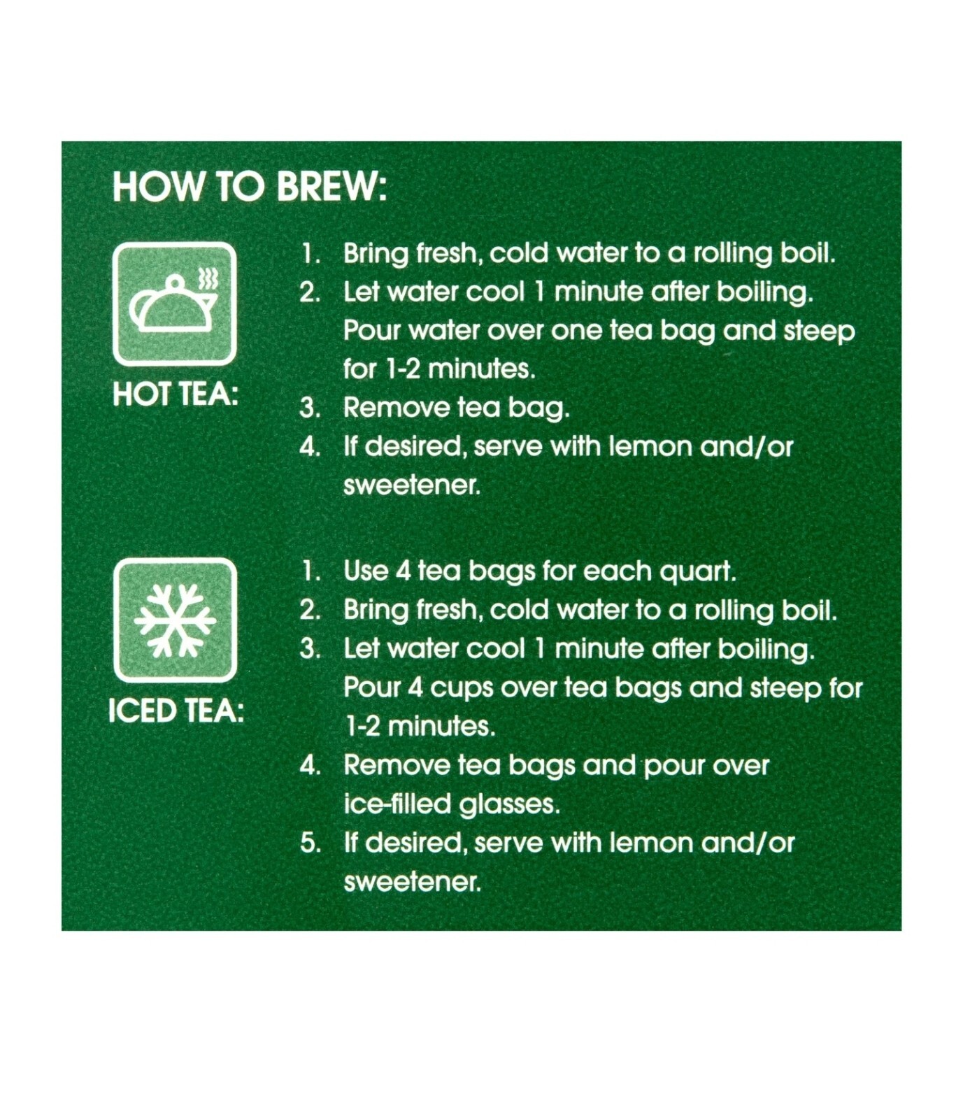 Green Tea Bags, Great Value, 2.5 oz, 40 Count, New