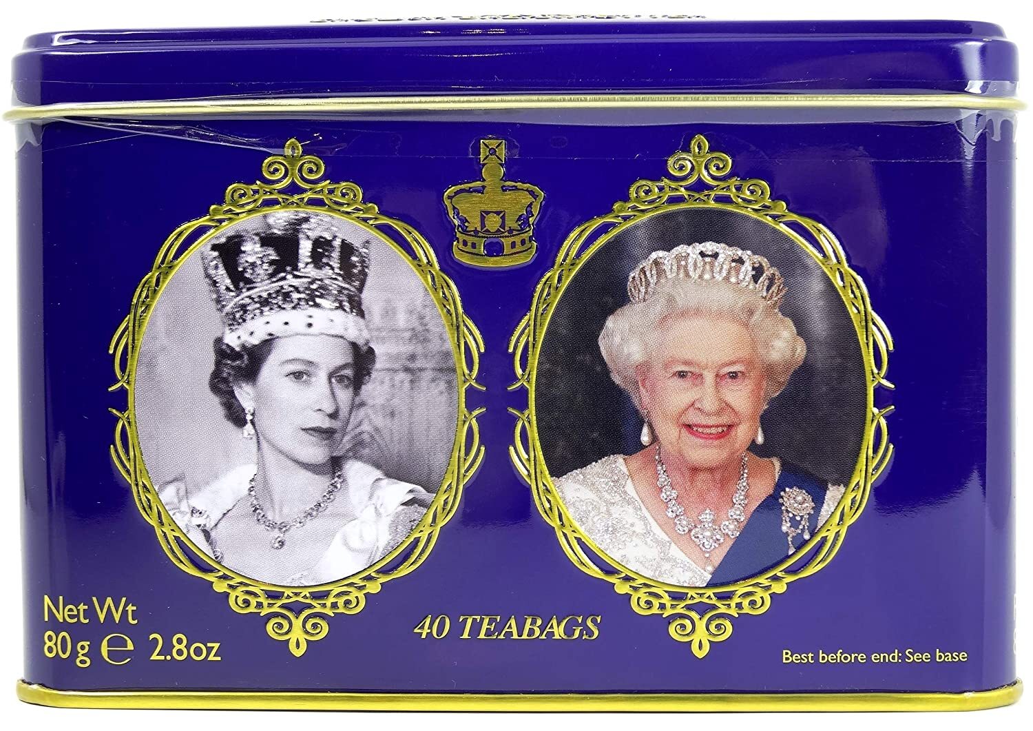 QUEEN ELIZABETH II OF GREAT BRITAIN TIN ENGLISH BREAKFAST TEA 40 TEABAGS COLLEC