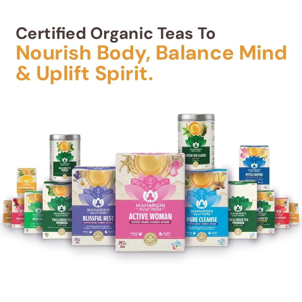 Maharishi Ayurveda All Natural Honey Chamomile Herbal Tea, 20 Tea Bag