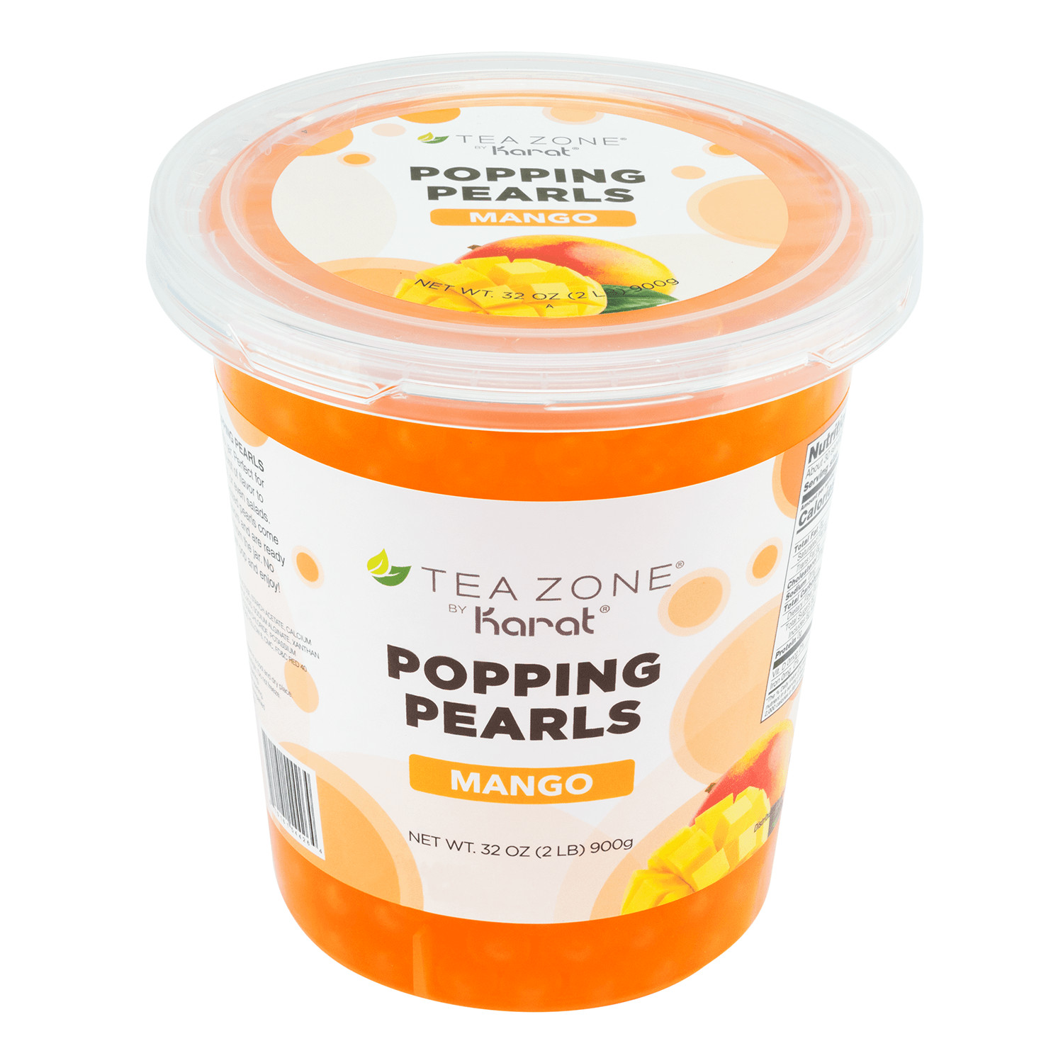 [12 Jars] Tea Zone Mango POPPING PEARLS™ (B2051, 2lbs)