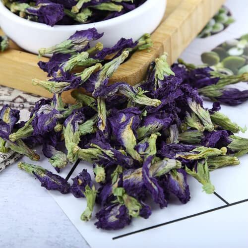 250 Grams (8.8 Oz) Naturally Produced Blue Butterfly Pea Flowers Dried Flowers