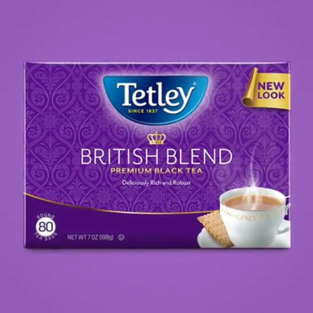 Tetley British Blend Premium Black Tea, Regular, 80 Teabags (Pack of 1)