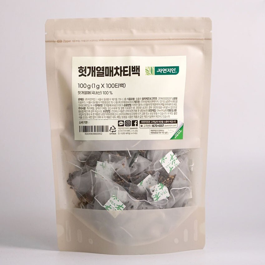 Natural Hovenia tree fruit tea triangle tea bag (1.0g x 100 Tea bags)