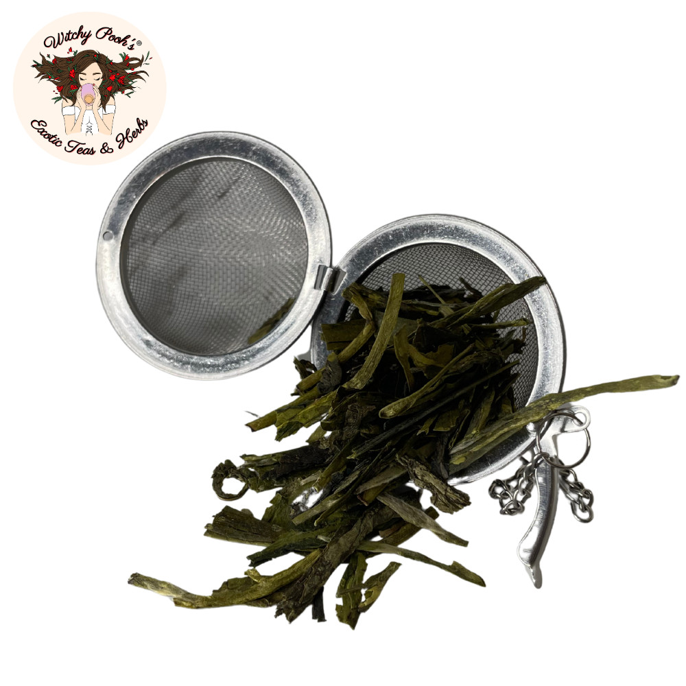 Dragon Well Loose Leaf Green Tea, High Caffeine Equal to Coffee