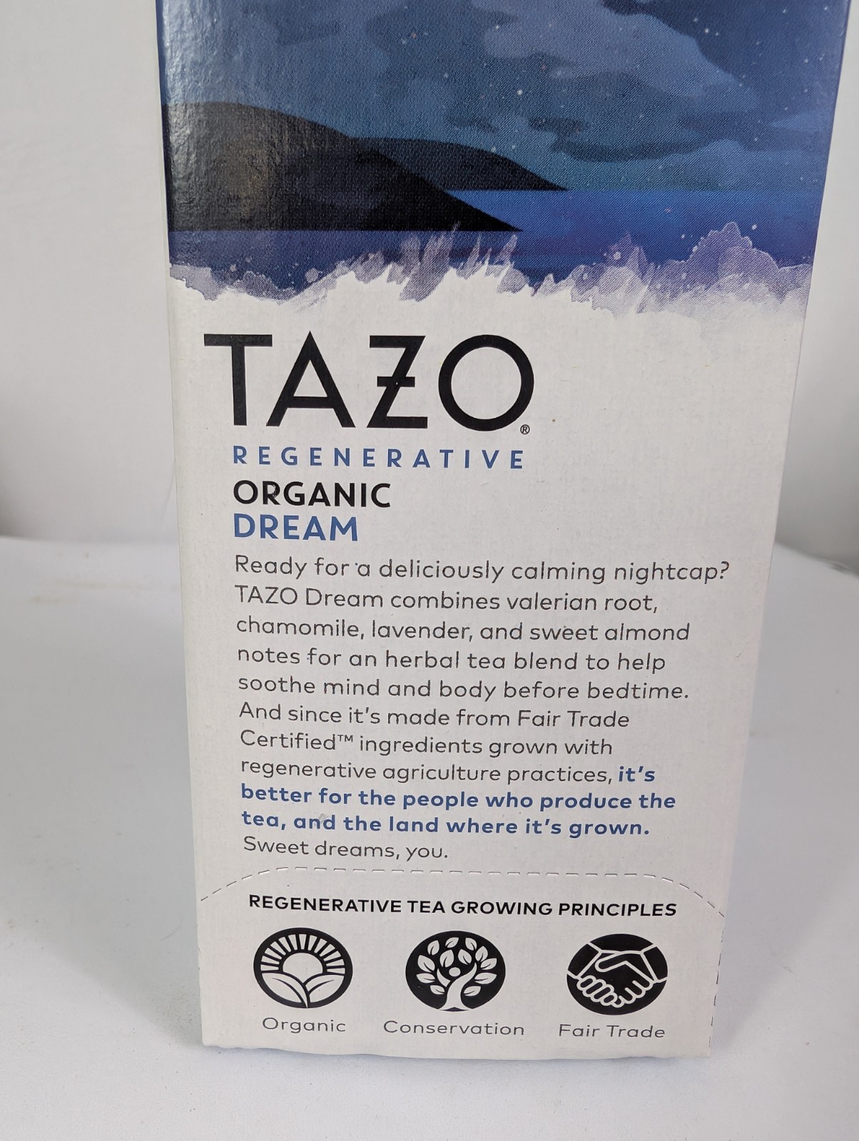 Lot Of 2 Tazo Regenerative Organic Dream Herbal Tea 16 Tea Bag Sleep New