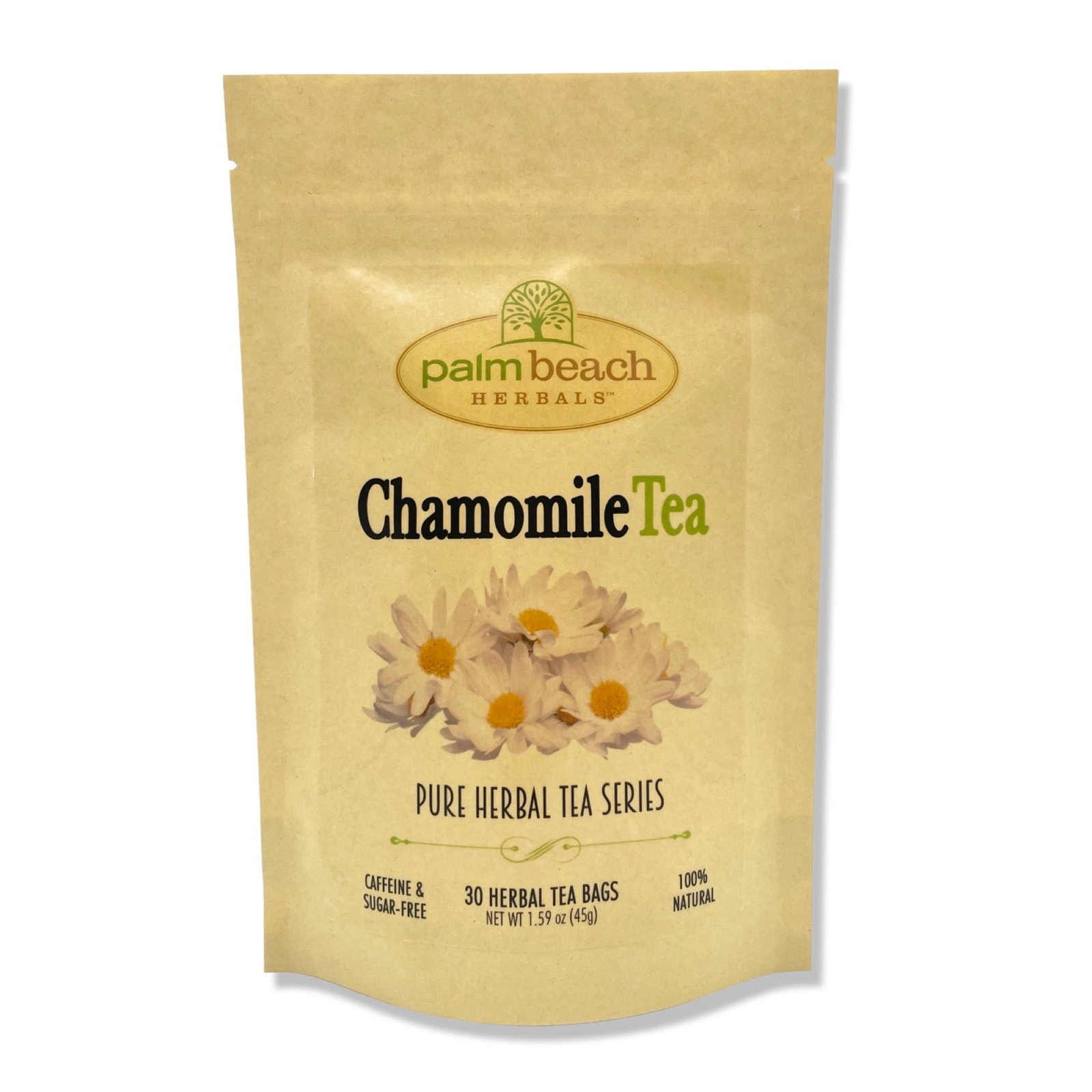 Chamomile Tea by Palm Beach Herbals | 30ct, Caffeine-Free