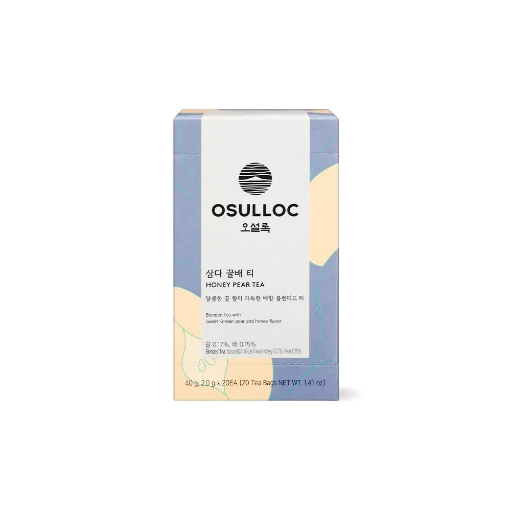 Osulloc Korea Premium Tea Collection 20T Green Black Oolong Herbal Tea Bags