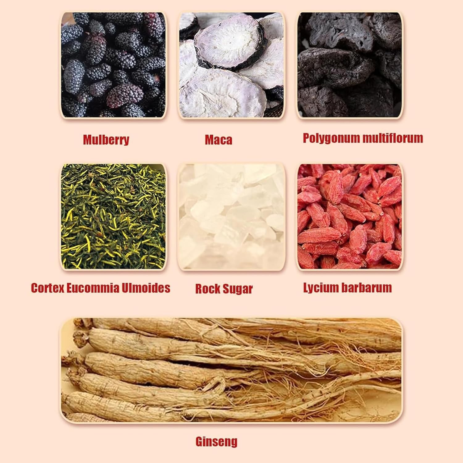 Ginseng Mulberry Medlar Tea, liver tea,kidney health Kidney Tea Chinese Herbal