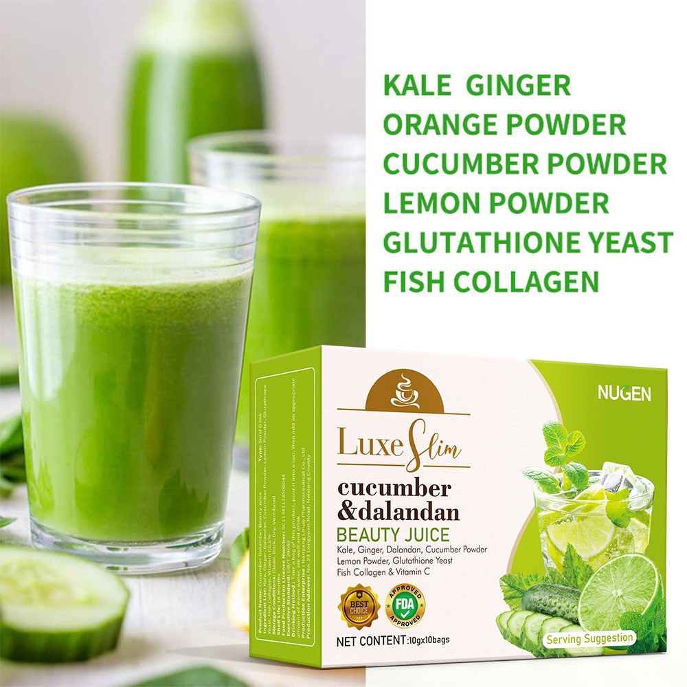 Cucumber＆Dalandan Beauty Juice,W/ Kale,Ginger,Dalandan,Cucumber Powder,Vitamin C