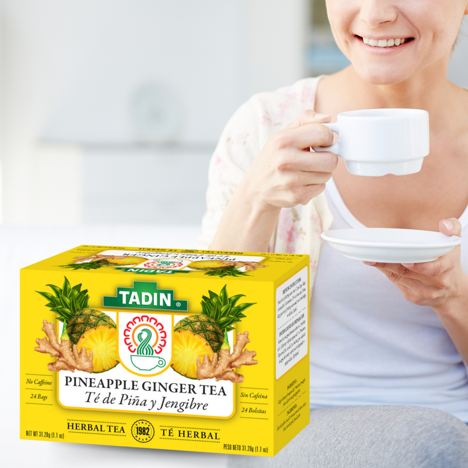 TADIN PINEAPPLE GINGER 1.1oz 6 PACK