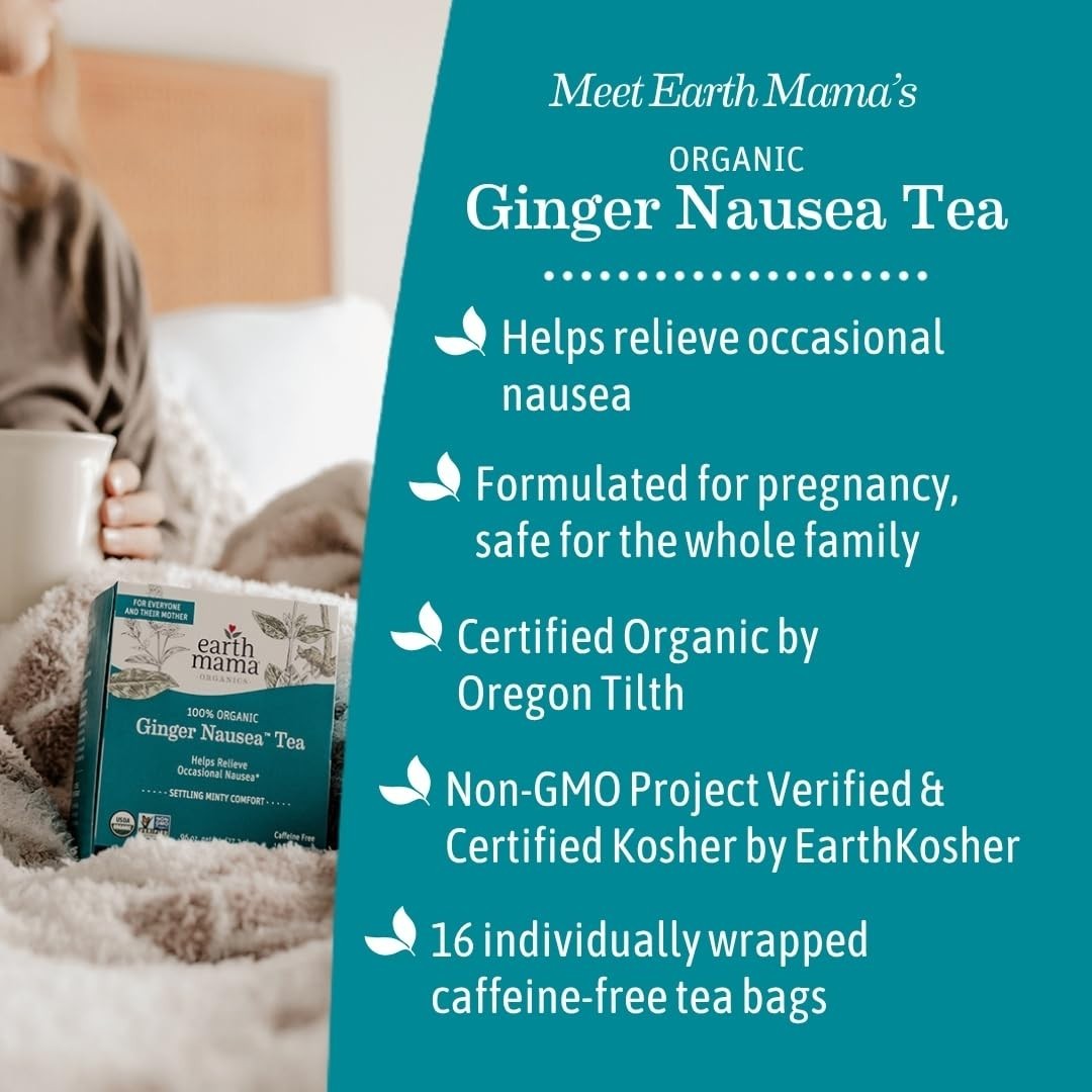 Caffeine-Free Ginger Nausea Tea | Herbal Blend for Digestion