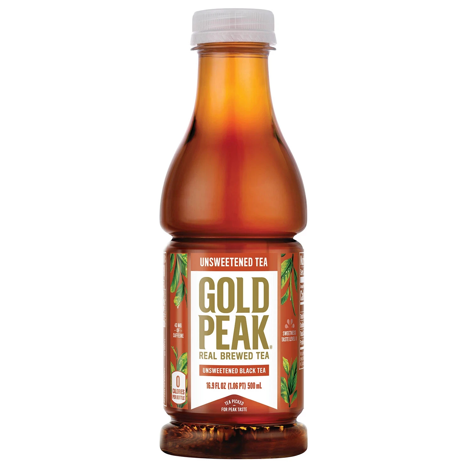 Gold Peak Unsweetened Tea 16.9oz 18-Pack – Zero Calorie Real Brewed