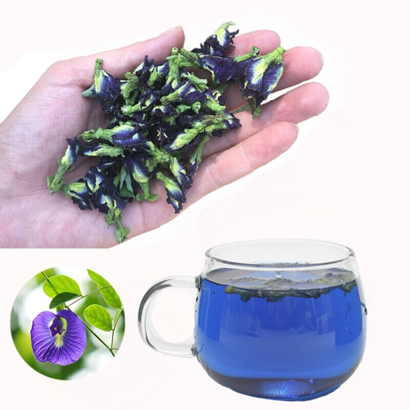 Nature Herbal Blue Butterfly-Pea Beauty Detox Natural Colorants dyeing drink