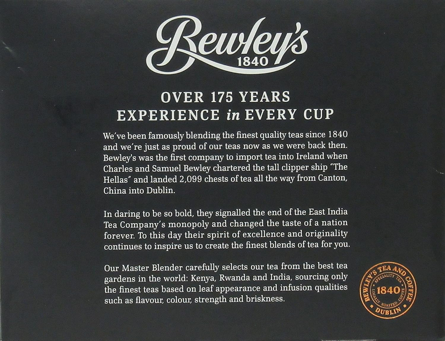 Bewley’S Original Blend Tea Bags, 8.8 Ounce