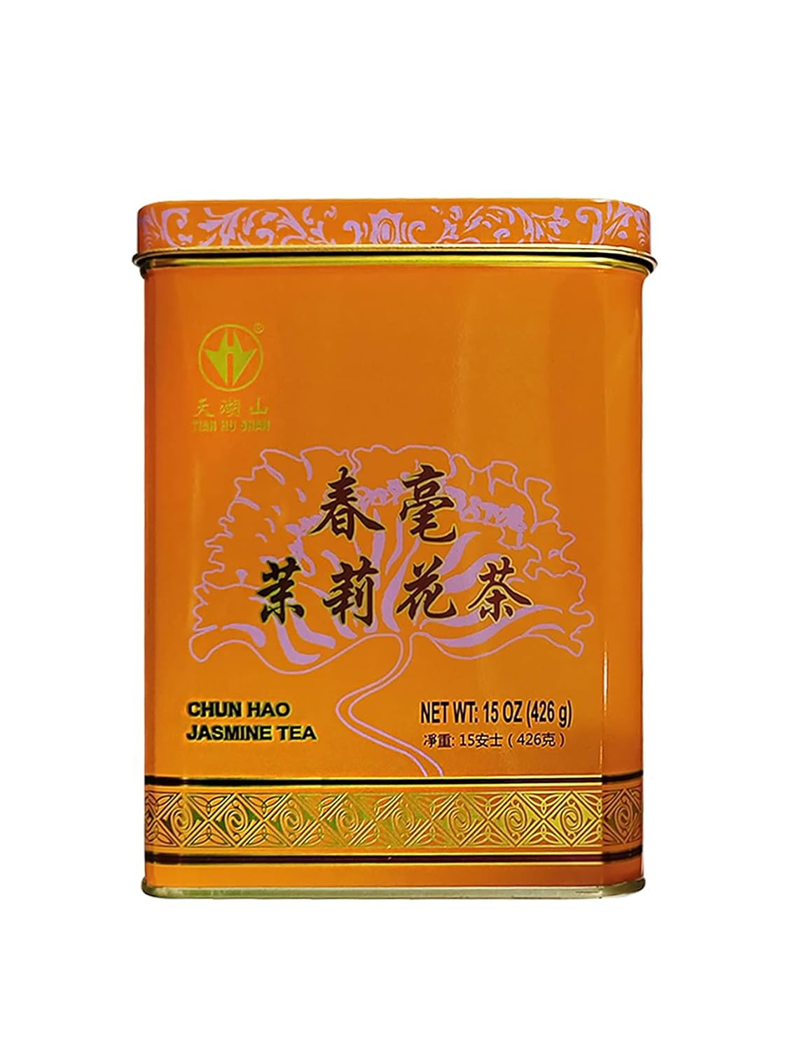 TIAN HU SHAN Premium Jasmine Green Tea Loose Leaf 15 Ounce (426G)
